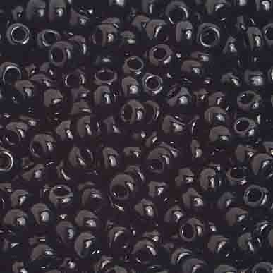 Preciosa Seedbead 8/0 - SB01576 Opaque Black