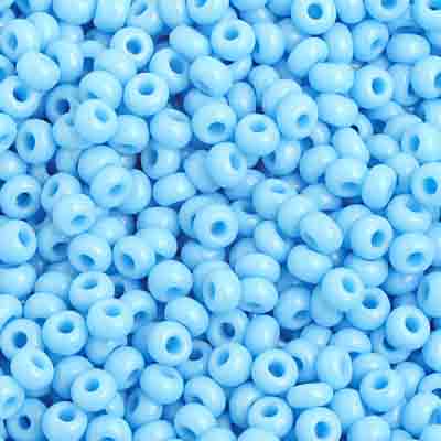 Preciosa Seedbead 8/0 - SB01577 Opaque Light Blue