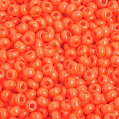 Preciosa Seedbead 8/0 - SB01582 Opaque Orange