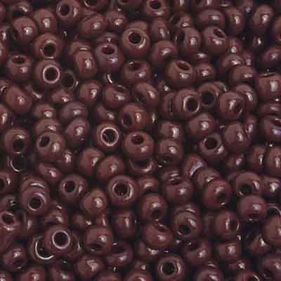 Preciosa Seedbead 8/0 - SB01585 Opaque Dark Brown