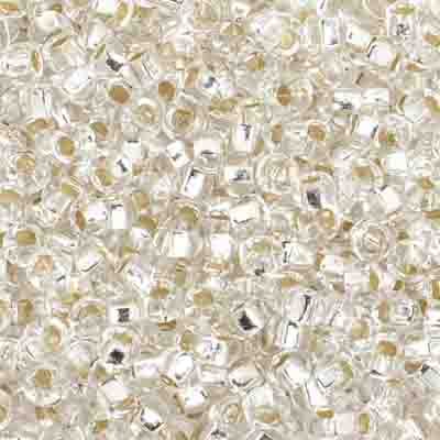 Preciosa Seedbead 8/0 - SB01595 Silverlined Crystal