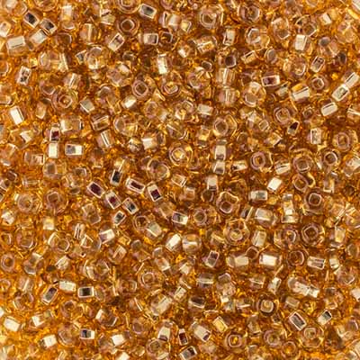Preciosa Seedbead 8/0 - SB01702 Silverlined Light Gold