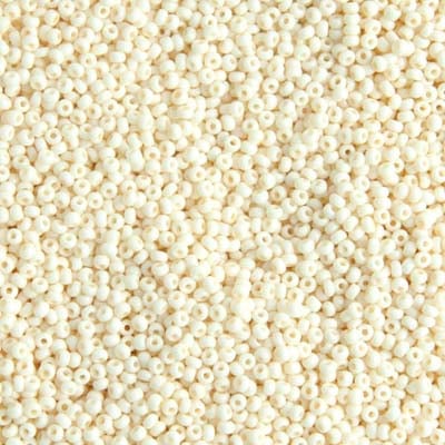 Preciosa Seedbead 8/0 - SB40040 Chalk Bone Solgel