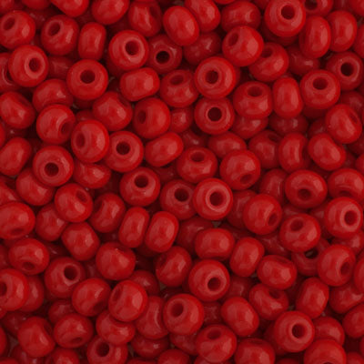 Preciosa Seedbead 6/0 - SB01631 Opaque Medium Red