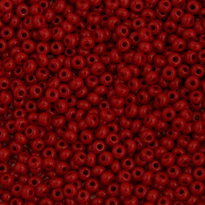 Preciosa Seedbead 6/0 - SB01632 Opaque Medium Dark Red