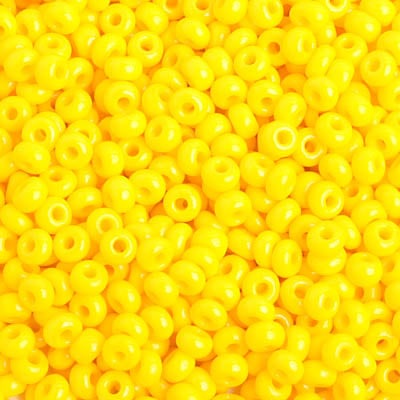 Preciosa Seedbead 6/0 - SB01634 Opaque Gold Yellow
