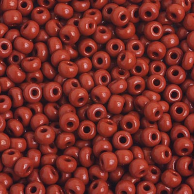 Preciosa Seedbead 6/0 - SB01641 Opaque Medium Brown