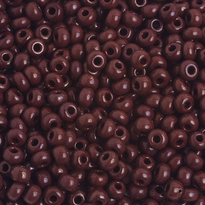 Preciosa Seedbead 6/0 - SB01642 Opaque Dark Brown