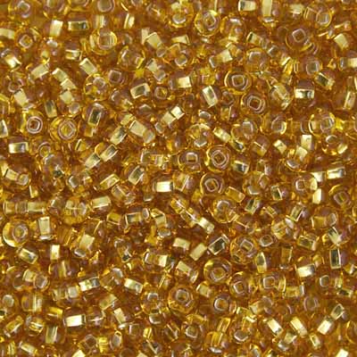 Preciosa Seedbead 6/0 - SB01702 Silverlined Gold (Medium)