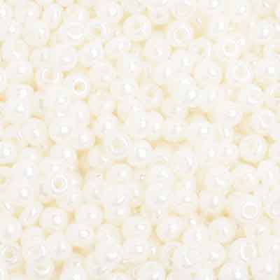 Preciosa Seedbead 6/0 - SB01712 Opaque Pearl Ceylon