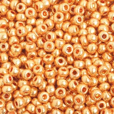 Preciosa Seedbead 6/0 - SB01720 Opaque Metallic Gold