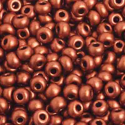 Preciosa Seedbead 6/0 - SB02224 Opaque Metallic Copper