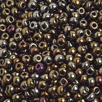 Preciosa Seedbead 6/0 - SB02231 Opaque Brown AB