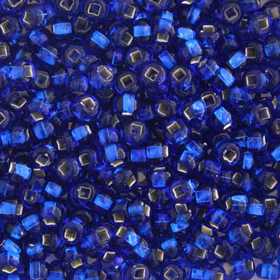 Preciosa Seedbead 6/0 - SB02279 Silverlined Capri Blue