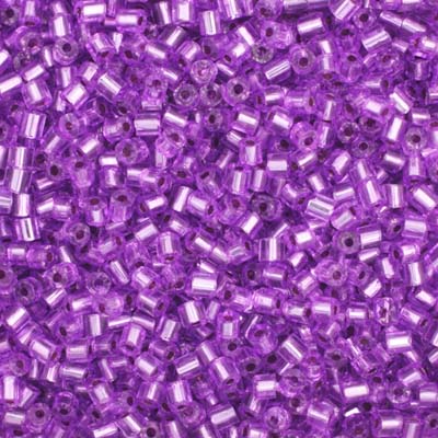 Preciosa Seedbead 2-Cut 10/0 - SB02017 Silverlined Mauve Blue Dyed