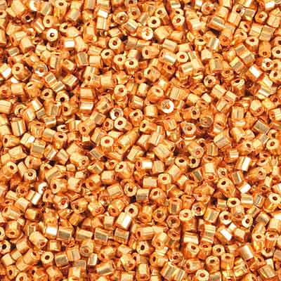 Preciosa Seedbead 2-Cut 10/0 - SB35366 Opaque Metallic Gold