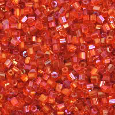 Preciosa Seedbead 2-Cut 10/0 - SB35381 Transparent Orange AB
