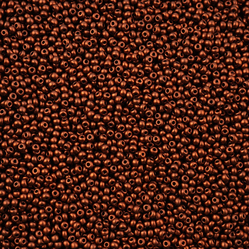 Preciosa Seedbead 11/0 - SB35052 Opaque Metallic Copper