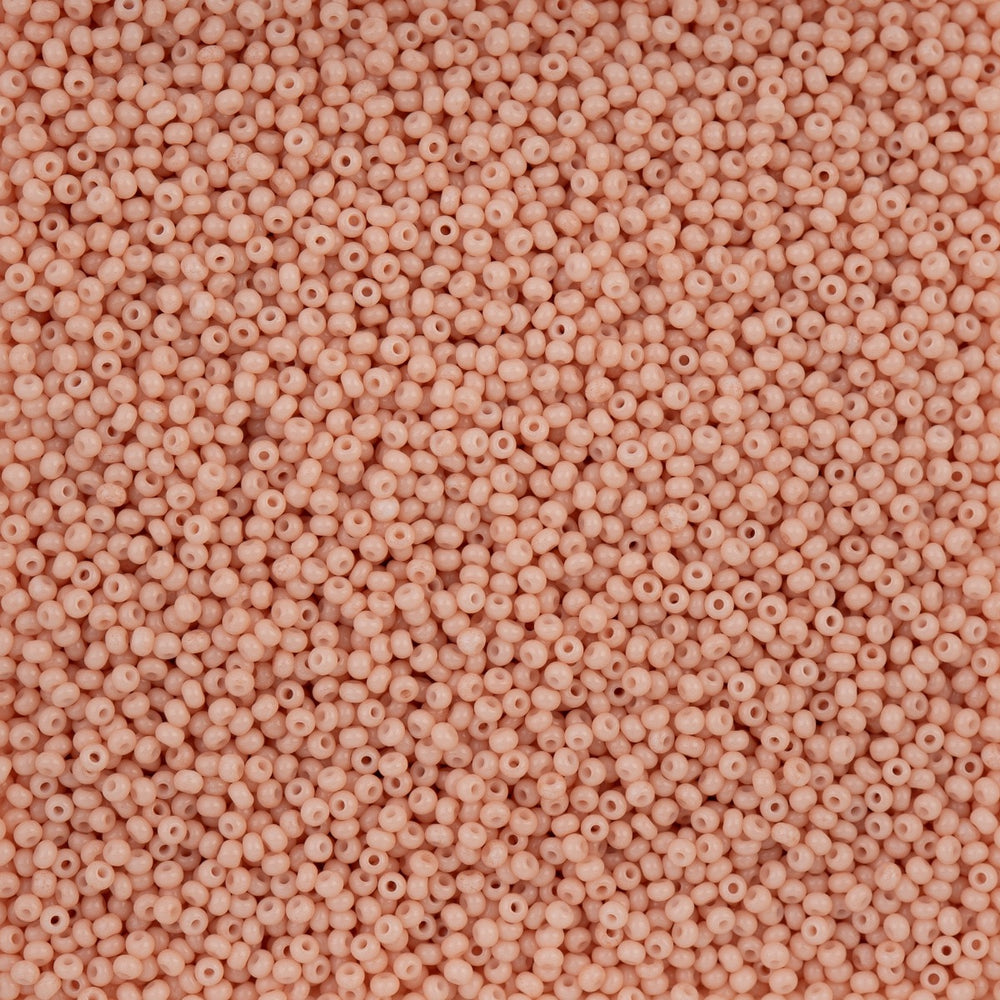Preciosa Seedbead 11/0 - SB40009 Chalk Light Orange Dyed Solgel