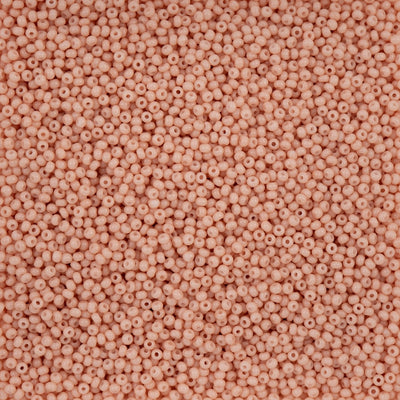 Preciosa Seedbead 11/0 - SB40009 Chalk Light Orange Dyed Solgel