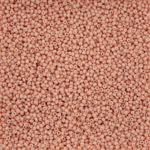 Preciosa Seedbead 11/0 - SB40009 Chalk Light Orange Dyed Solgel