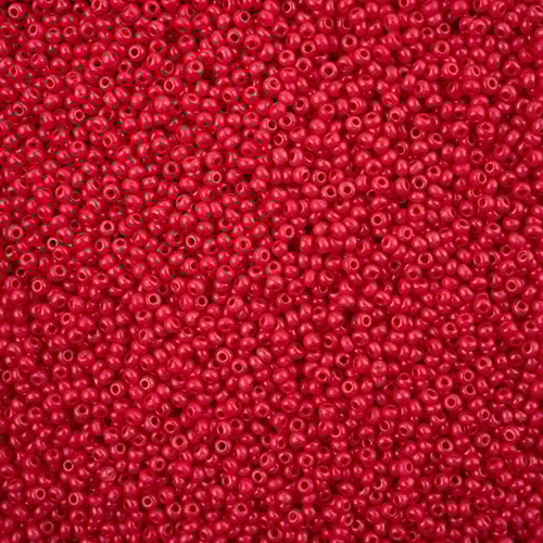 Preciosa Seedbead 11/0 - SB43115 Chalk Terra Intensive Red