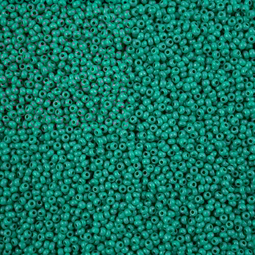 11/0 - SB43121 Vert foncé Terra Intensive chalk · Preciosa rocaille