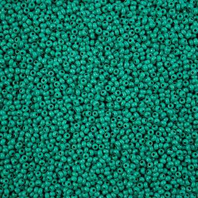 11/0 - SB43121 Vert foncé Terra Intensive chalk · Preciosa rocaille