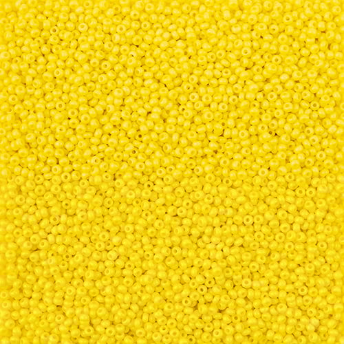 Preciosa Seedbead 11/0 - SB43122 Chalk Terra Intensive Yellow Matt