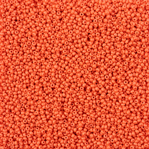 11/0 - SB43123 Orange mat Terra Intensive chalk · Preciosa rocaille