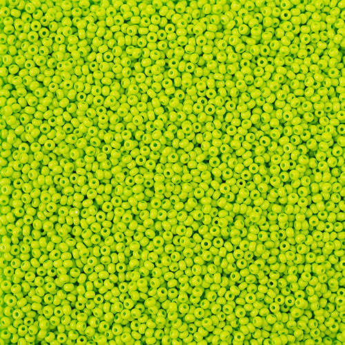 Preciosa Seedbead 11/0 - SB43129 Chalk Terra Intensive Light Green Matt