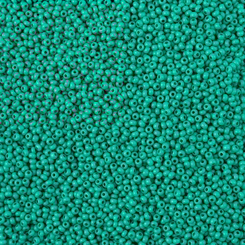 Preciosa Seedbead 11/0 - SB43132 Chalk Terra Intensive Dark Green Matt