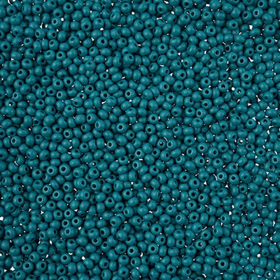 Preciosa Seedbead 11/0 - SB43157 Chalk PermaLux Dyed Teal