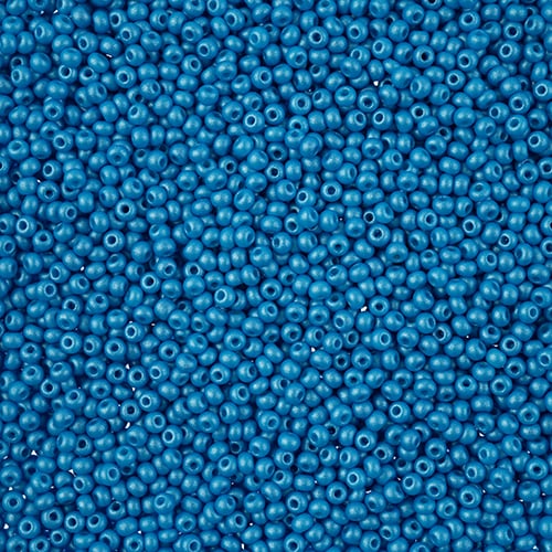 Preciosa Seedbead 11/0 - SB43158 Chalk PermaLux Dyed Dark Turquoise
