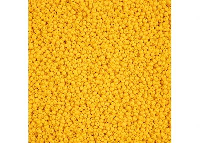 11/0 - SB43163 Jaune foncé mat permalux chalk · Preciosa rocaille