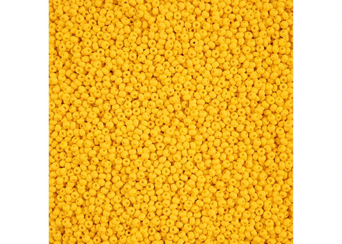 11/0 - SB43163 Jaune foncé mat permalux chalk · Preciosa rocaille