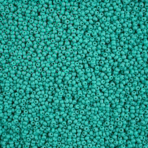 11/0 - SB43178 Vert émeraude clair mat permalux chalk · Preciosa rocaille