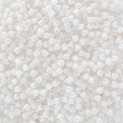 Preciosa Seedbead 3-Cut 9/0 - SB0002L Opaque White