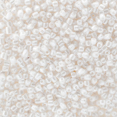 Preciosa Seedbead 3-Cut 9/0 - SB0004L Opaque White Luster