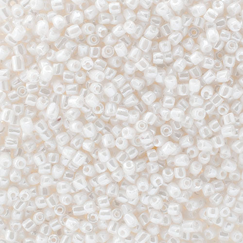 Preciosa Seedbead 3-Cut 9/0 - SB0004L Opaque White Luster