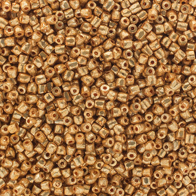 Preciosa Seedbead 3-Cut 9/0 - SB0011L Opaque Gold Premium