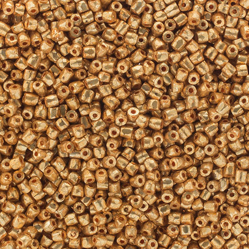 Preciosa Seedbead 3-Cut 9/0 - SB0011L Opaque Gold Premium