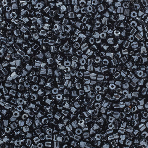 Preciosa Seedbead 3-Cut 9/0 - SB0012L Opaque Gunmetal