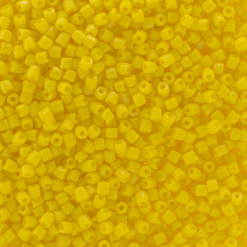 Preciosa Seedbead 3-Cut 9/0 - SB0014L Opaque Yellow Lemon