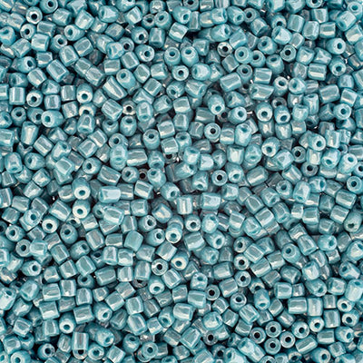 Preciosa Seedbead 3-Cut 9/0 - SB0021L Opaque Turquoise Blue Luster