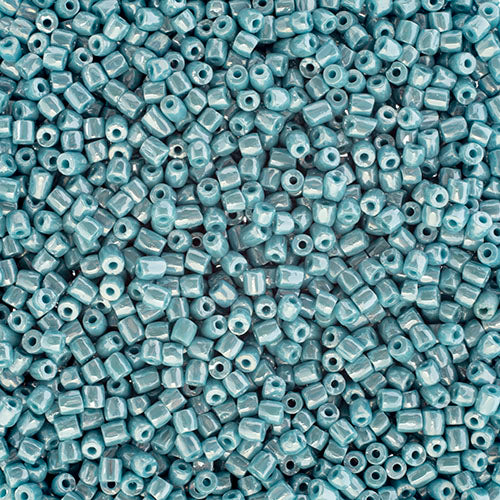Preciosa Seedbead 3-Cut 9/0 - SB0021L Opaque Turquoise Blue Luster
