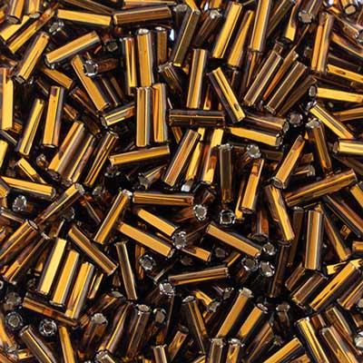 N°3 (6mm) Bugle - Preciosa® CZECH Glass Beads / Ø=1.0mm