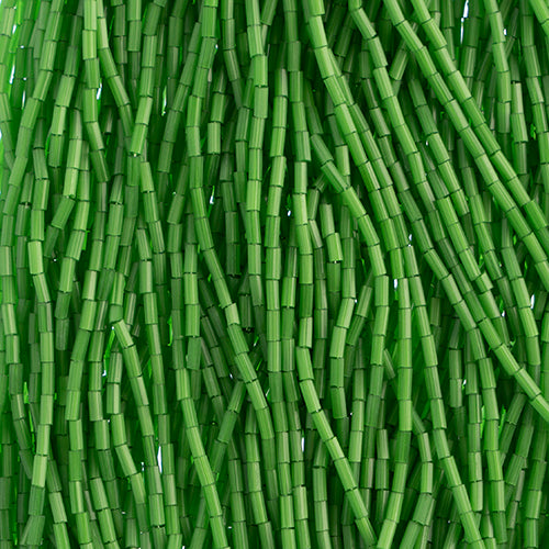 N°2 (4mm) Bugle satin - Preciosa® CZECH Glass Beads / Ø=0.7mm