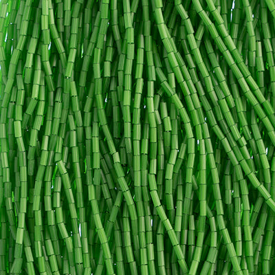 N°2 (4mm) Bugle satin - Preciosa® CZECH Glass Beads / Ø=0.7mm