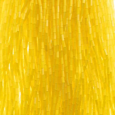 N°2 (4mm) Bugle satin - Preciosa® CZECH Glass Beads / Ø=0.7mm